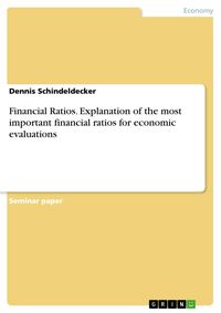 Produktbild: Financial Ratios. Explanation of the most important financial ratios for economic evaluations