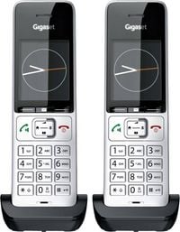 Produktbild: Gigaset COMFORT 500HX duo DECT Mobilteil Schwarz/Silber