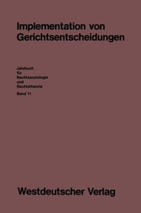 Produktbild: Implementation von Gerichtsentscheidungen