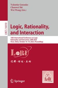 Produktbild: Logic, Rationality, and Interaction