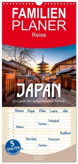 Produktbild: Familienplaner 2027 - Japan - Im Land der aufgehenden Sonne. mit 5 Spalten (Wandkalender, 21 x 45 cm) CALVENDO