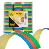 Produktbild: Idena Luftschlangen 18 Abrisse mehrfarbig 4m 3 St&uuml;ck
