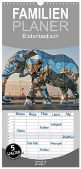 Produktbild: Familienplaner 2027 - Elefantastisch mit 5 Spalten (Wandkalender, 21 x 45 cm) CALVENDO
