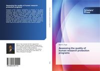 Produktbild: Assessing the quality of human research protection programs