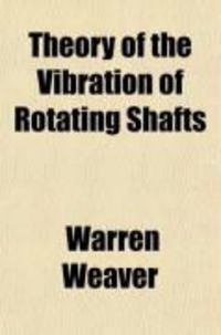 Produktbild: Theory of the Vibration of Rotating Shafts