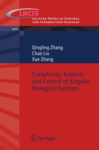 Produktbild: Complexity, Analysis and Control of Singular Biological Systems