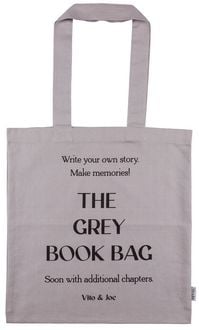 Produktbild: Baumwolltasche in grau "The Grey Book Bag"