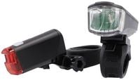 Produktbild: FISCHER FAHRRAD Fahrradbeleuchtung Set LED batteriebetrieben Schwarz