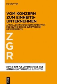Produktbild: Vom Konzern zum Einheitsunternehmen