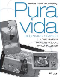 Produktbild: Activities Manual to Accompany Pura Vida: Beginning Spanish