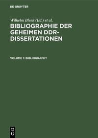 Produktbild: Bibliographie der geheimen DDR-Dissertationen