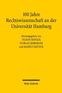 Produktbild: 100 Jahre Rechtswissenschaft an der Universit&auml;t Hamburg