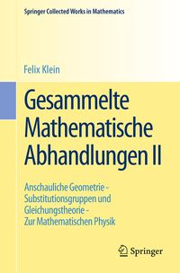 Produktbild: Gesammelte Mathematische Abhandlungen II
