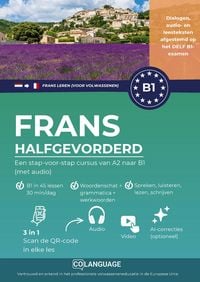 Produktbild: Frans B1 leren halfgevorderd. Een stap-voor-stap cursus van A2 naar B1 (met audio)