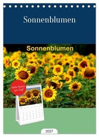 Produktbild: Tischplaner 2027 - Sonnenblumen (A5 Tischkalender zum Aufstellen) CALVENDO