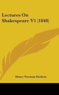 Produktbild: Lectures On Shakespeare V1 (1848)