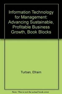 Produktbild: Information Technology for Management: Advancing Sustainable, Profitable Business Growth, 9e Book Blocks