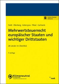 Produktbild: Mehrwertsteuerrecht europ&auml;ischer Staaten und wichtiger Drittstaaten