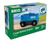 Produktbild: BRIO World - Blaue Batterie Frachtlok