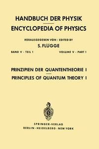 Produktbild: Prinzipien der Quantentheorie I / Principles of Quantum Theory I