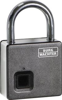 Produktbild: Burg W&auml;chter Scan & Lock 610/53 SB Vorh&auml;ngeschloss 53mm Fingerabdruckschloss