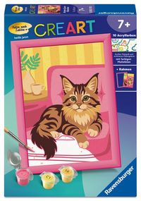 Produktbild: CreArt, Malen nach Zahlen Kinder - Maine-Coon-K&auml;tzchen