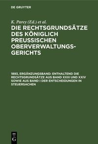 Produktbild: Enthaltend die Rechtsgrunds&auml;tze aus Band XXIII und XXIV sowie aus Band I der Entscheidungen in Steuersachen