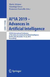 Produktbild: AI*IA 2019 &ndash; Advances in Artificial Intelligence
