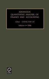 Produktbild: Advances in quantitative analysis of finance and accounting
