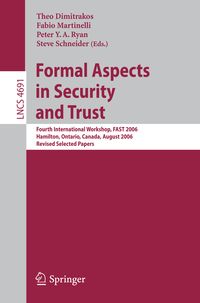 Produktbild: Formal Aspects in Security and Trust