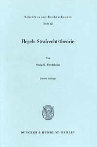 Produktbild: Hegels Strafrechtstheorie.