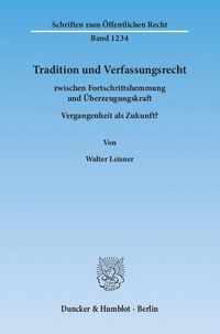 Produktbild: Tradition und Verfassungsrecht