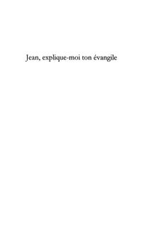 Produktbild: Jean, explique-moi ton evangile