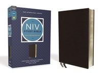 Produktbild: NIV Study Bible, Fully Revised Edition, Bonded Leather, Black, Red Letter, Comfort Print