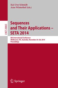 Produktbild: Sequences and Their Applications - SETA 2014