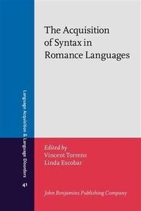 Produktbild: Acquisition of Syntax in Romance Languages
