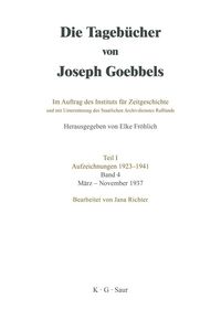 Produktbild: M&auml;rz-November 1937