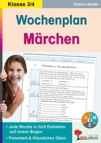 Produktbild: Wochenplan M&auml;rchen / Klasse 3-4