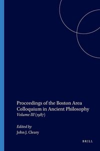 Produktbild: Proceedings of the Boston Area Colloquium in Ancient Philosophy