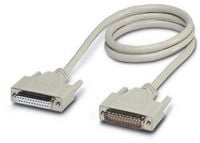 Produktbild: Phoenix Contact Seriell, Parallel Anschlusskabel [1x D-SUB-Buchse 25pol. - 1x D-SUB-Stecker 25pol.] 5.00 m Wei&szlig;