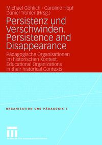 Produktbild: Persistenz und Verschwinden. Persistence and Disappearance