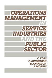 Produktbild: Operations Management in Service Industries and the Public Sector