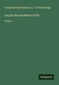 Produktbild: Le&ccedil;ons de proc&eacute;dure civile