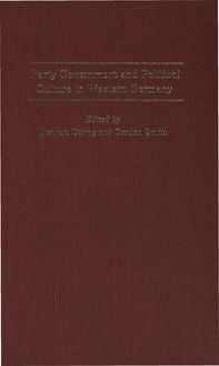 Produktbild: Party Government and Political Culture in Western Germany