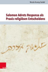 Produktbild: Salomon Adrets Responsa als Praxis religi&ouml;sen Entscheidens