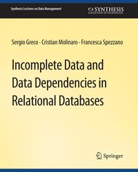 Produktbild: Incomplete Data and Data Dependencies in Relational Databases