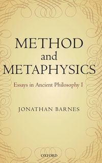 Produktbild: Method and Metaphysics