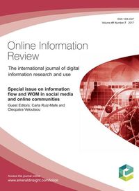 Produktbild: Special issue on information flow and WOM in social media and online communities