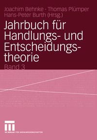 Produktbild: Jahrbuch f&uuml;r Handlungs- und Entscheidungstheorie