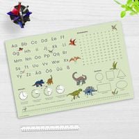 Produktbild: Cover-your-desk Schreibtischunterlage f&uuml;r Kinder LernunterlageEinschulungverschiedene Designs, ABC, 1x1, Uhrzeiten, aus hochwertigem Vinyl, 60 x 40 cm